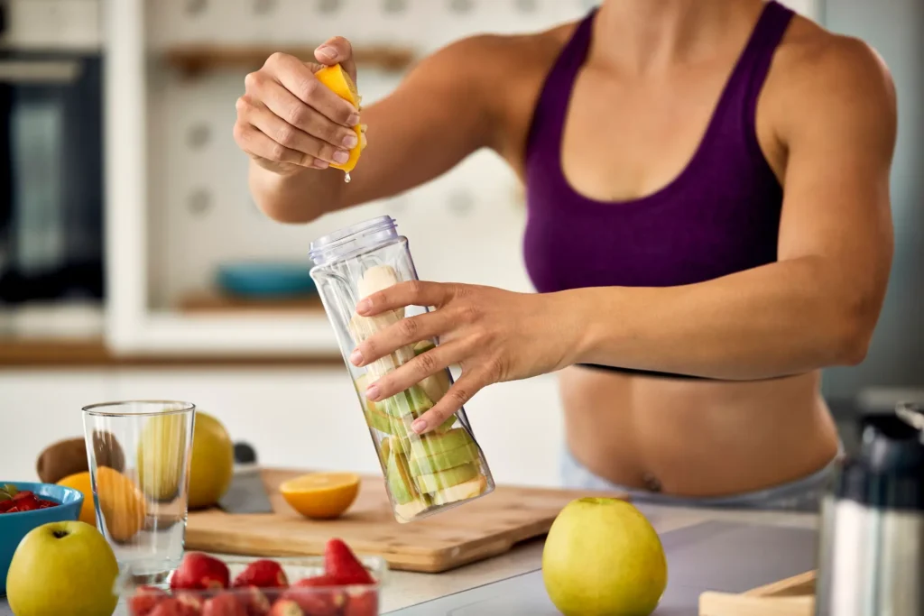 unrecognizable athletic woman preparing healthy sm 2024 12 13 20 19 26 utc